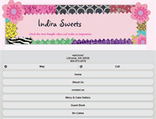 Tablet Screenshot of indirasweets.com